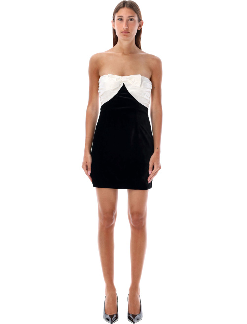 Mini dress velvet duchesse bow - Sales | Spazio Pritelli