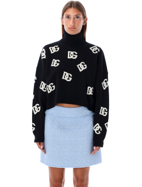 DG intarsia high neck sweater - Sales | Spazio Pritelli