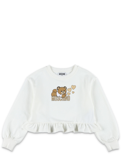Cropped rouge fleece - Girl | Spazio Pritelli