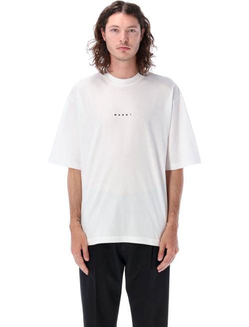 Boxy t-shirt Marni logo - Apparel | Spazio Pritelli