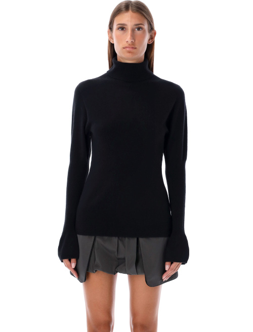 Puff sleeves turtleneck sweater - Clothing | Spazio Pritelli