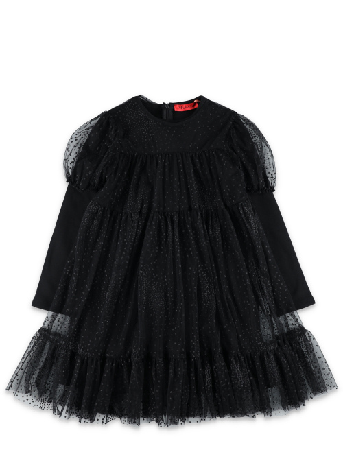 Kid Overlay tulle sweatshirtdress - Kids | Spazio Pritelli