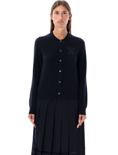 Ribbon embroidery cardigan - Woman | Spazio Pritelli