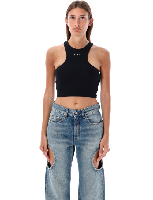 Ribbed crop top - Top | Spazio Pritelli