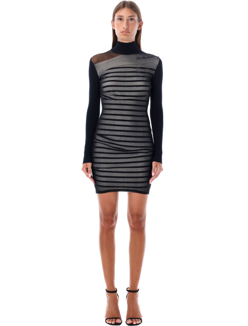 Ribbed marinier double mini dress - Sales | Spazio Pritelli