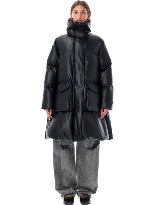 Long downjacket eco leather - Sales | Spazio Pritelli