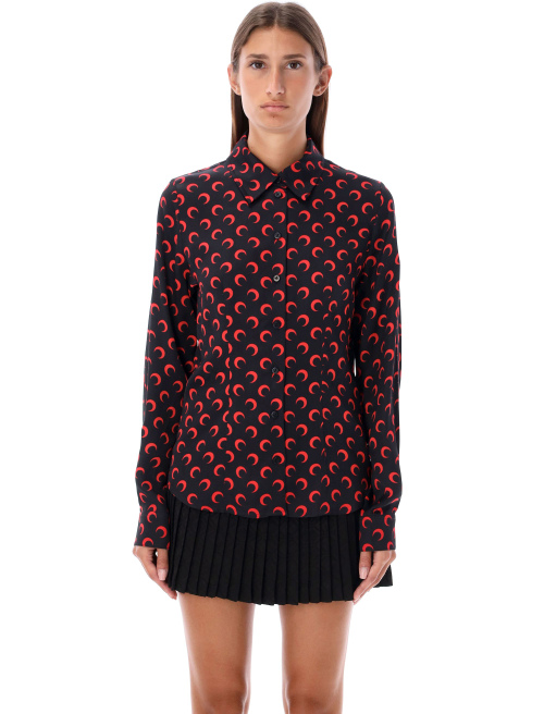 Moon print flou blouse - Shirt | Spazio Pritelli