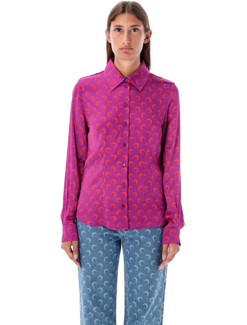 Moon print flou blouse - Shirt | Spazio Pritelli