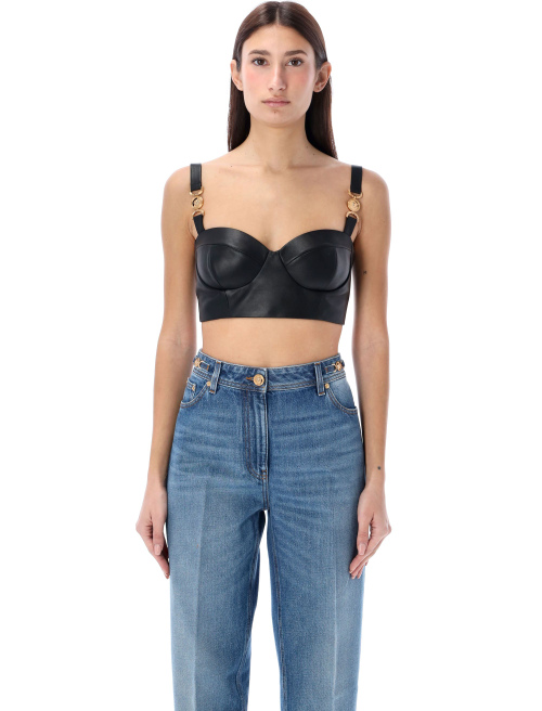 Medusa '95 leather bustier top - Sales | Spazio Pritelli