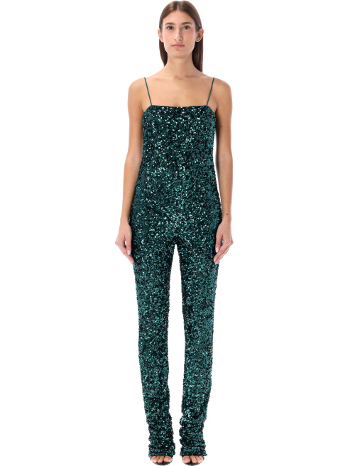 Sequins bodysuit teal - Sales | Spazio Pritelli