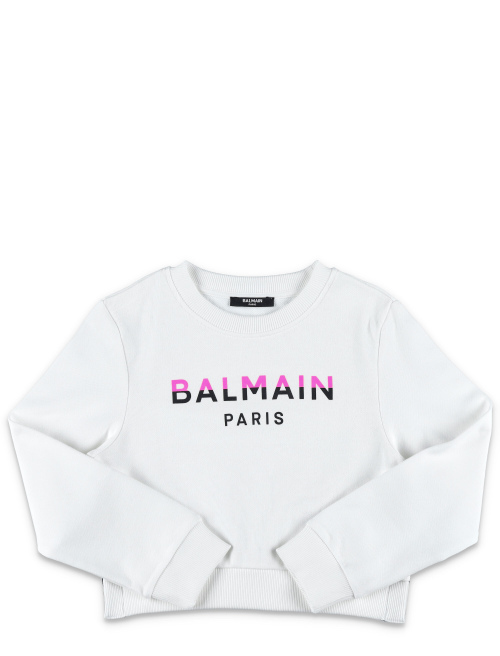Kid - Balmain Paris two-tone sweatshirt - Designers | Spazio Pritelli