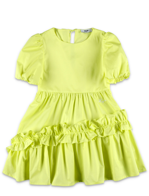 Poplin frilled dress - Girl Apparel | Spazio Pritelli