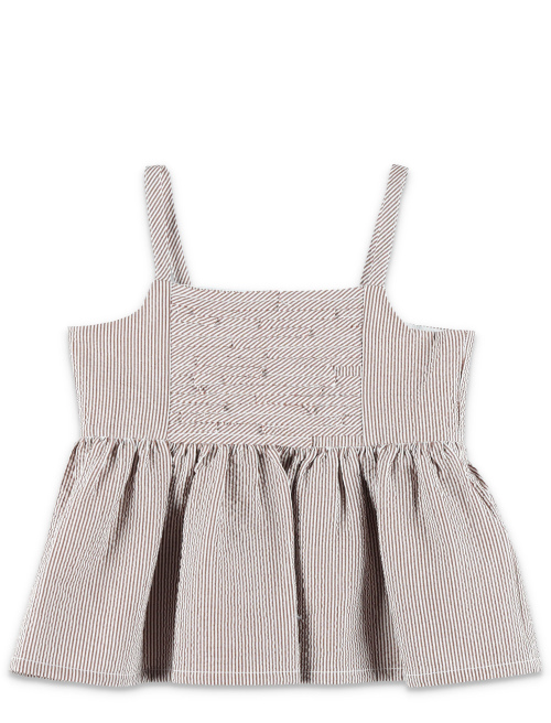 Striped seersucker top - Designers | Spazio Pritelli