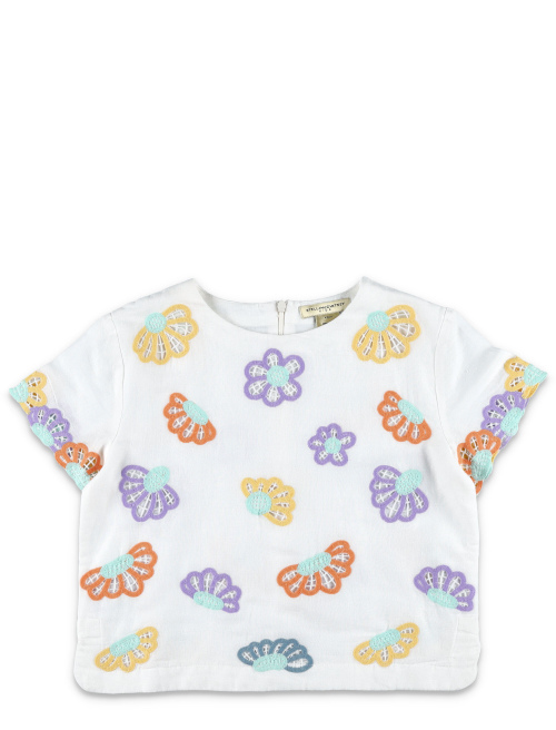 Floral broderie anglaise t-shirt - Girl Apparel | Spazio Pritelli