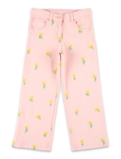 Sunflower embroidery denim pants - Designers | Spazio Pritelli
