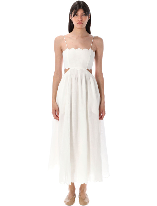 Rhiannon scallop midi dress - ZIMMERMANN | Spazio Pritelli
