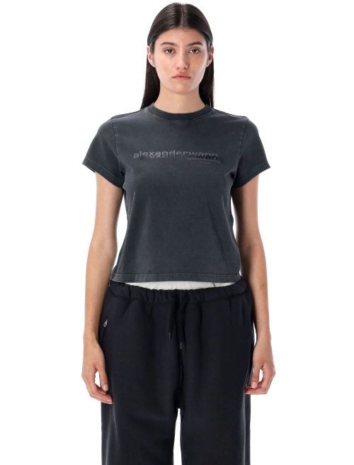 Shrunken logo tee - T-shirt | Spazio Pritelli