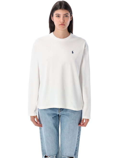 Cotton jersey long-sleeve t-shirt - T-shirt | Spazio Pritelli