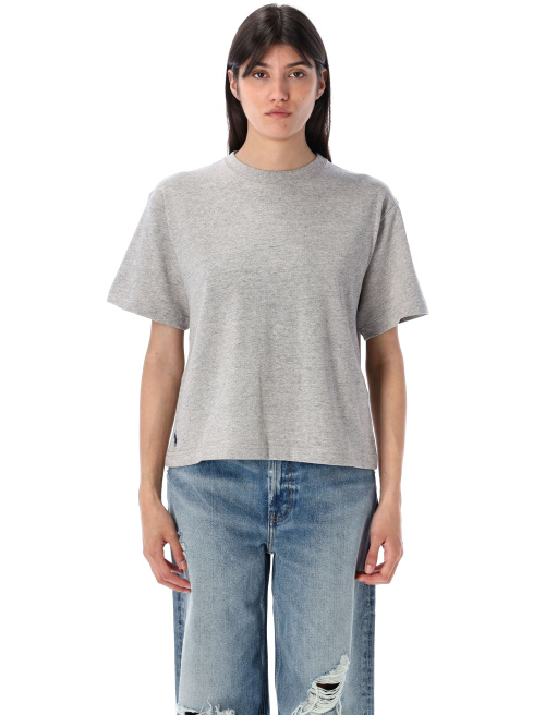 Relaxed crop fit cotton jersey tee - T-shirt | Spazio Pritelli