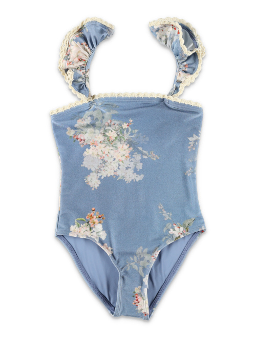Kid - Cascadian trim frill swimsuit - Girl Apparel | Spazio Pritelli