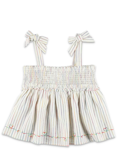 Kid - Rhiannon denim top - Girl Apparel | Spazio Pritelli