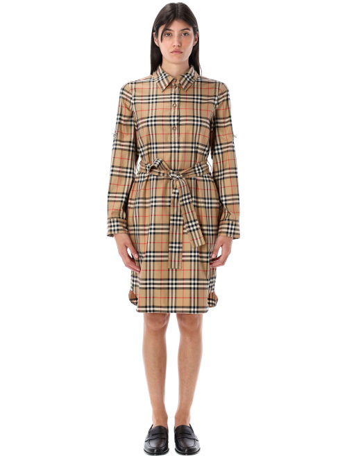 Check cotton shirt dress - Mini dress | Spazio Pritelli