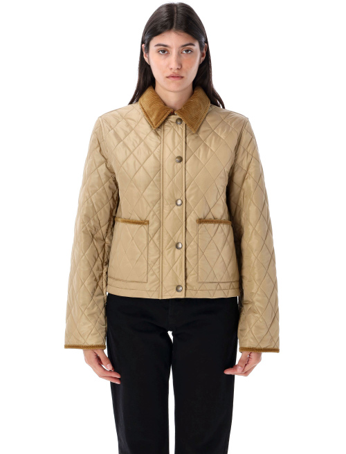 Cropped quilted nylon jacket - Outerwear | Spazio Pritelli