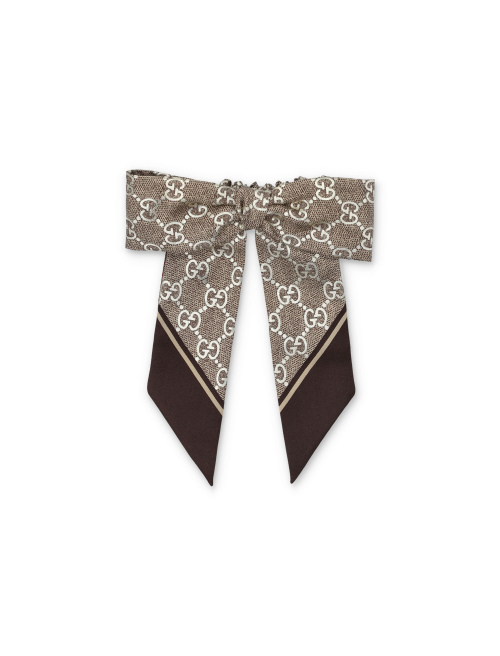 GG silk jacquard scrunchie - Accessories | Spazio Pritelli