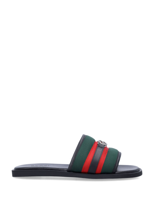 Interlocking G slide sandal - GUCCI | Spazio Pritelli
