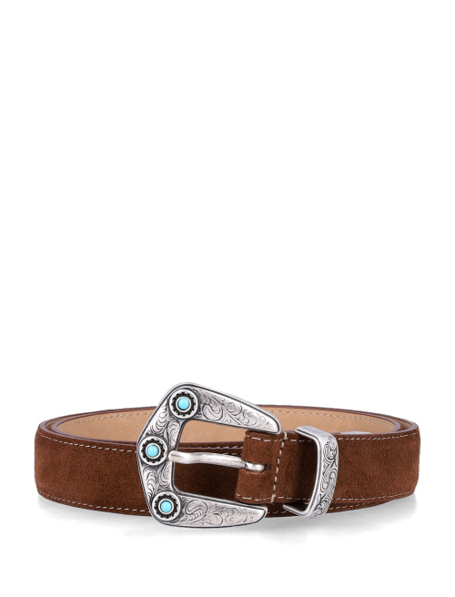 Calvin suede leather belt - Belt | Spazio Pritelli