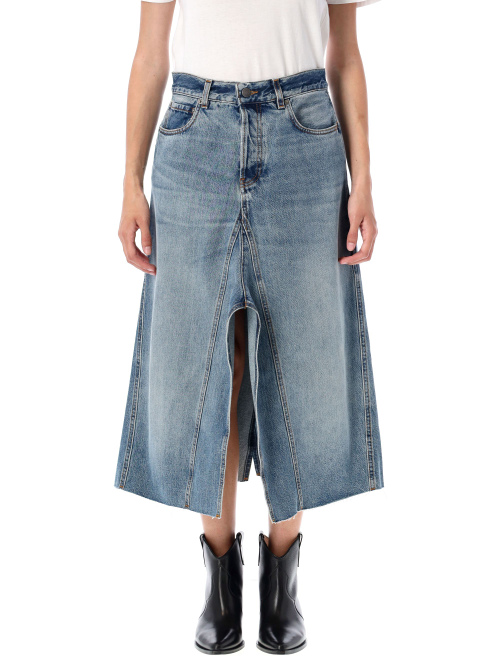 Stacy denim skirt - Midi skirt | Spazio Pritelli