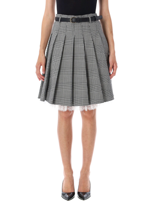 Prince Of Wales check pleated midi skirt - Midi skirt | Spazio Pritelli