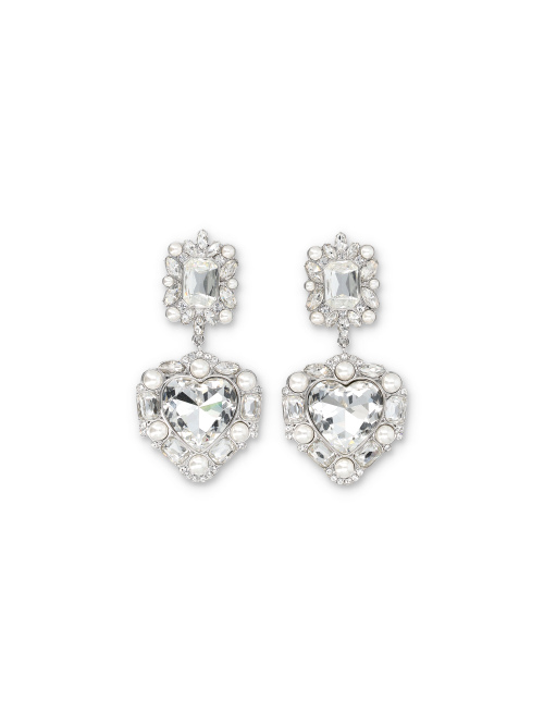 CRYSTAL HEART EARRING - Earrings | Spazio Pritelli