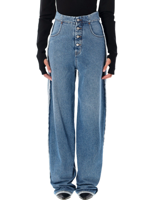 Reversed denim band jeans - MM6 MAISON MARGIELA | Spazio Pritelli