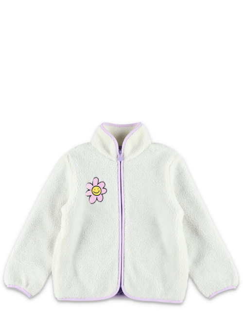 Kid - Flower graphic fleece jacket - Designers | Spazio Pritelli