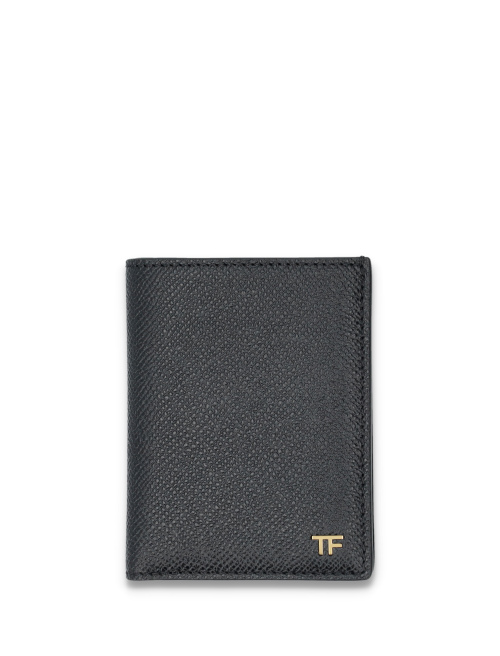 Small grain leather folding cardholder - Designers | Spazio Pritelli