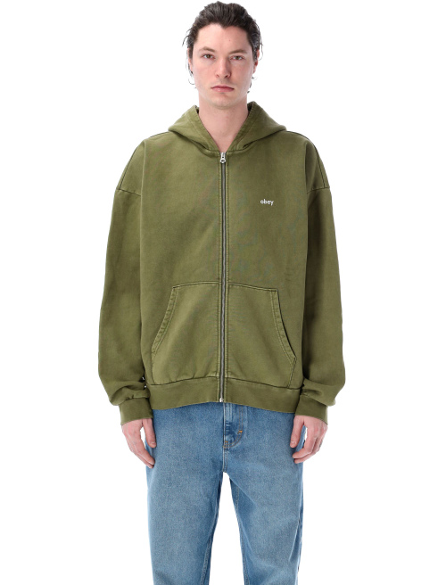 Lowercase pigment zip hoodie - Fleece | Spazio Pritelli