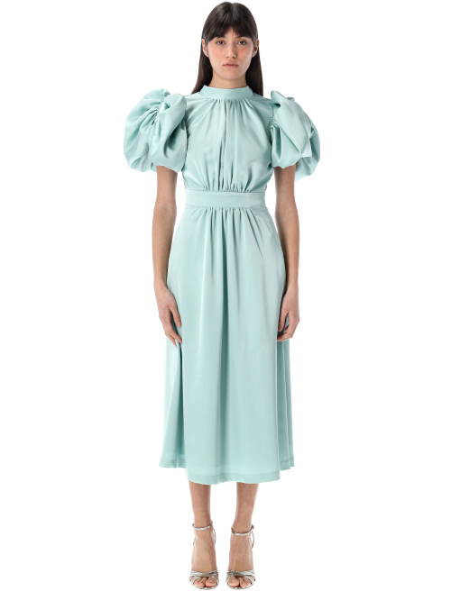Satin Puff midi dress - Dress | Spazio Pritelli