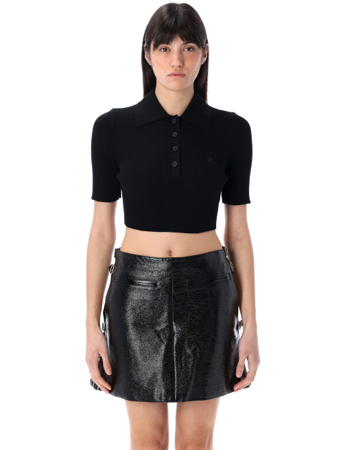 Cropped knit polo - Polo | Spazio Pritelli