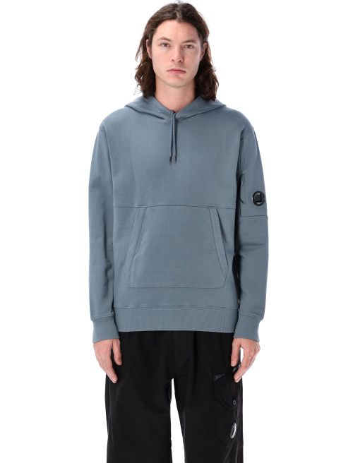 Diagonal raised fleece Lens hooded sweatshirt - Fleece | Spazio Pritelli