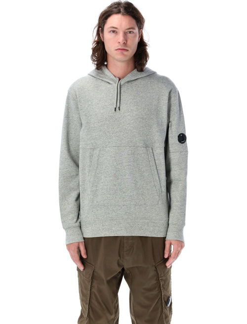 Diagonal raised fleece Lens hooded sweatshirt - Fleece | Spazio Pritelli