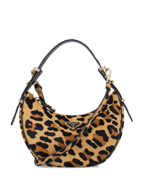 Arqué printed leather shoulder bag - Bags | Spazio Pritelli