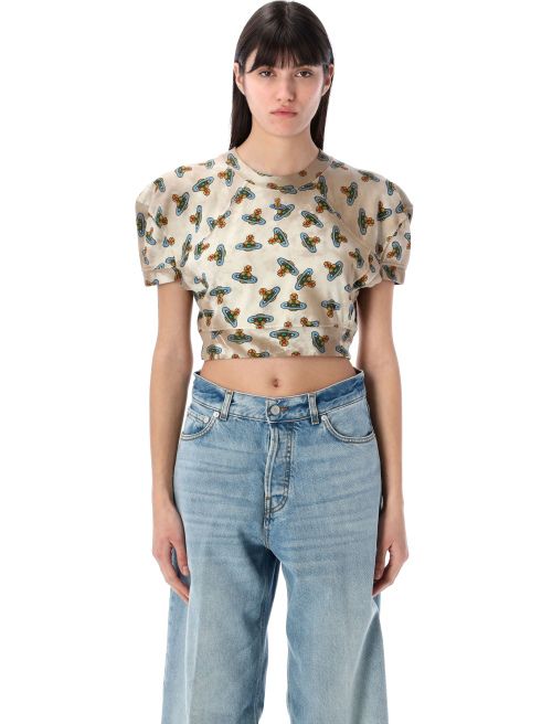 Cropped football t-shirt - VIVIENNE WESTWOOD | Spazio Pritelli