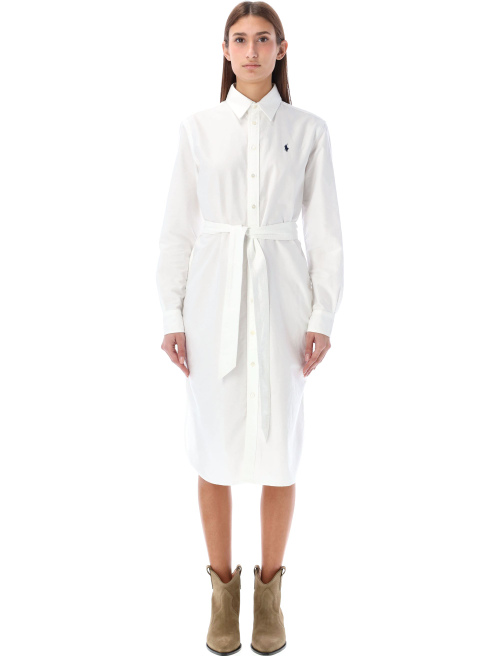 Belted cotton oxford shirtdress - Apparel | Spazio Pritelli