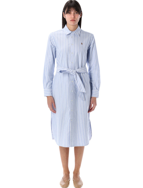 Belted Oxford shirt dress - Apparel | Spazio Pritelli
