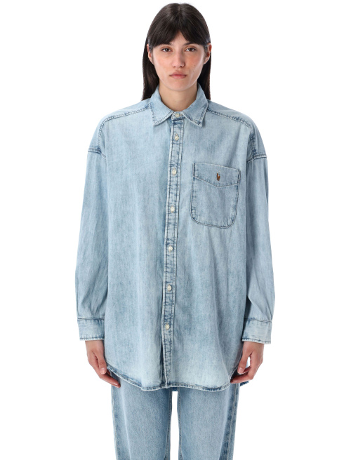 Oversize cotton denim shirt - Shirt | Spazio Pritelli