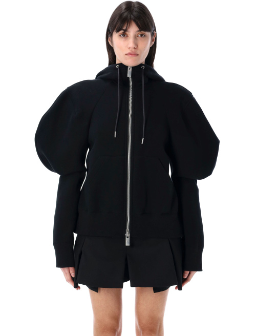 Balloon sleeves hoodie - Fleece | Spazio Pritelli