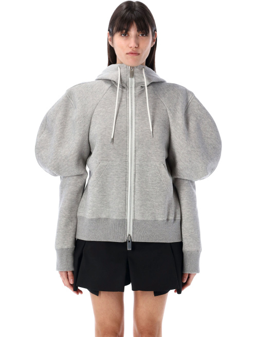 Balloon sleeves hoodie - Fleece | Spazio Pritelli