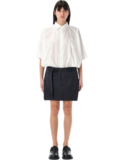 Cotton Poplin x wool mini dress - Dress | Spazio Pritelli
