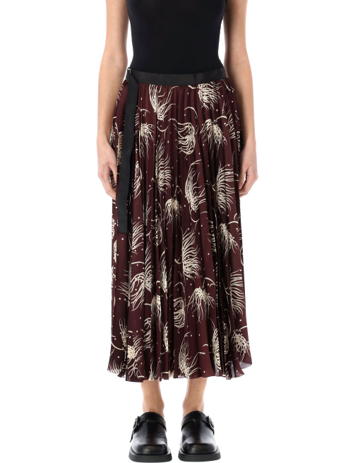 Printed pleated midi skirt - Midi skirt | Spazio Pritelli